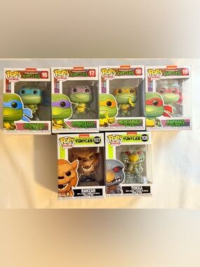 Funko Pop! Retro Toys: Teenage Mutant Ninja Turtles Lot of 6